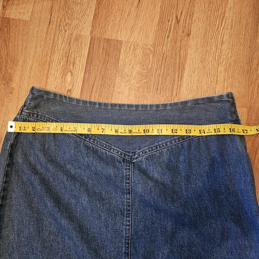 Vintage Studio Blue Denim Pencil Skirt Size 10 - Picture 6 of 8